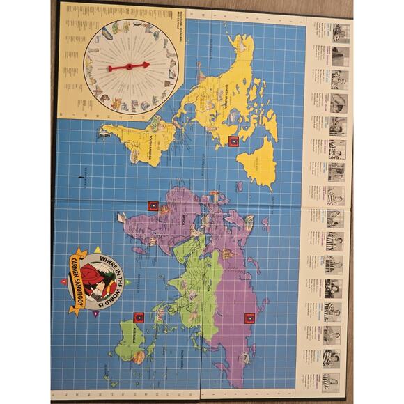 Nostalgic‎ 90s' Carmen San Diego COMPLETE Playing Pieces University Games 1992 - Picture 7 of 14